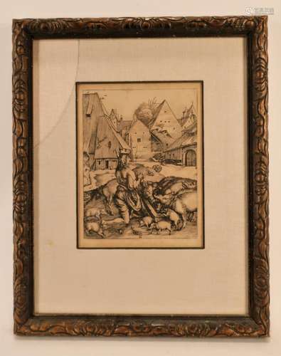 Albrecht Durer, Prodigal Son,print