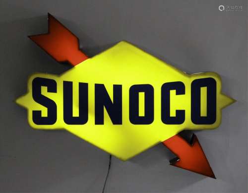 Sunoco Light Up Advertising Sign