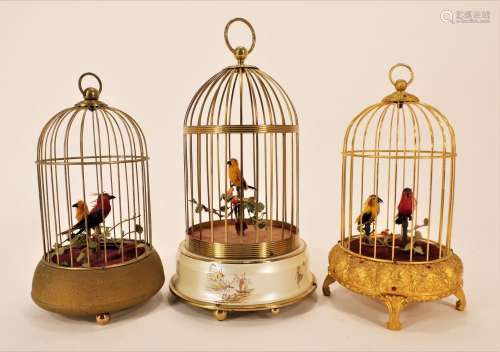 3 Mechanical Bird Cages