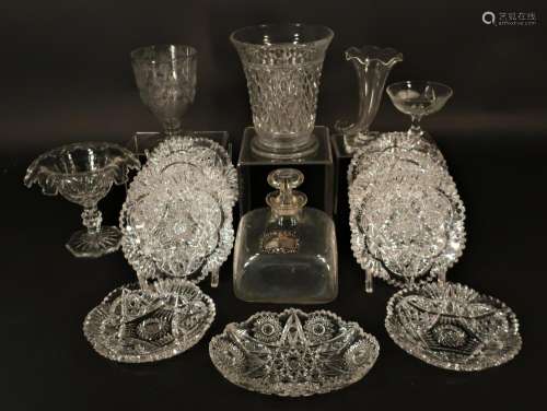 Glass Including Brilliant Cut Dishes