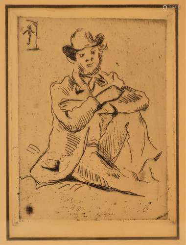 Paul Cezanne, Portrait Etching