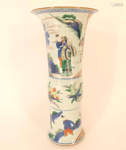 Chinese Famille Verte Porcelain Vase