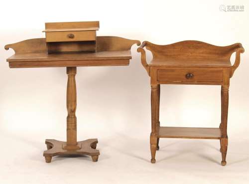 Two 19th C. Pine Washstands