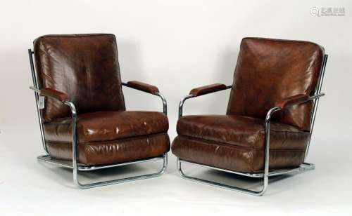 Gilbert Rohde Art Deco Pair of Armchairs