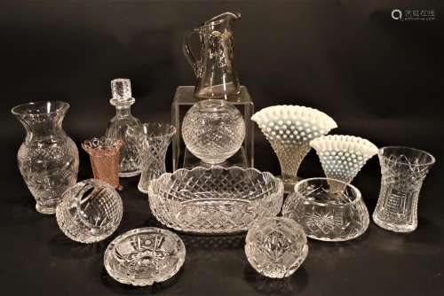 14 Pc. Cut & Other Glass
