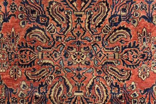 Sarouk Hand Knotted Wool Carpet