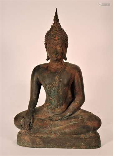 Seated Buddha, 19th C.,Indonesian