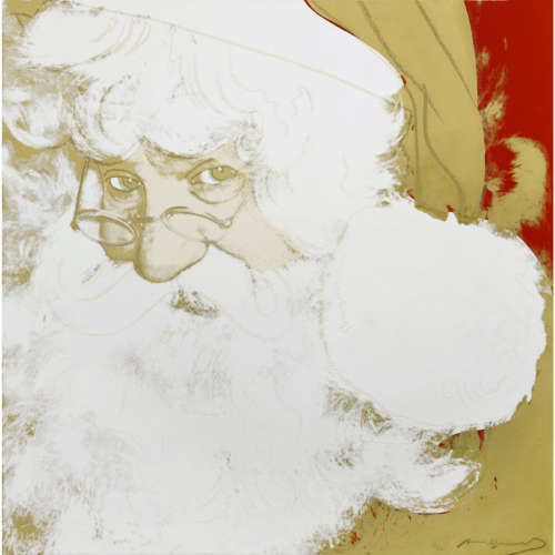 安迪·沃霍尔 1981 ed.200+AP30 圣诞老人 装框 丝网印刷、钻石粉