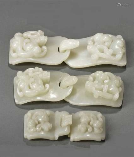 Three Jade Carvings, 19th Century