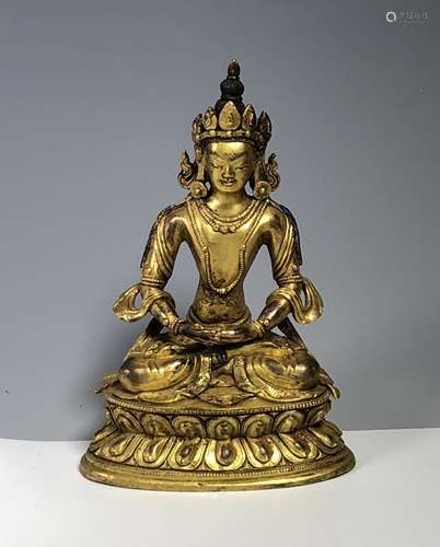 Gilt Bronze Figure of Tara