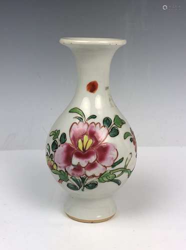 Famille Rose Porcelain Vase