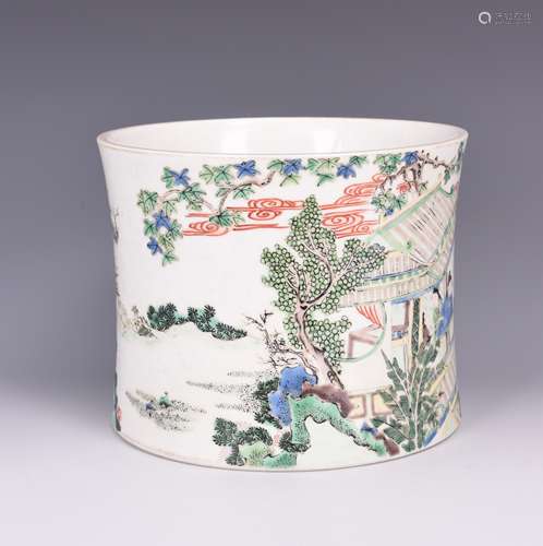 Porcelain Flower Pot with Mark