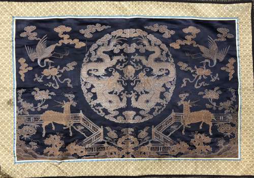 Embroidered Silk Panel
