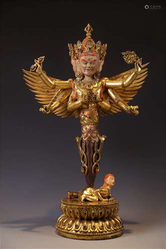 Gilt Bronze Garuda Vajvakilaka