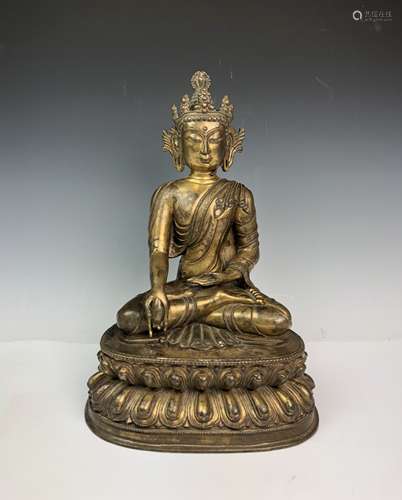 Gilt Bronze Figure of Tara