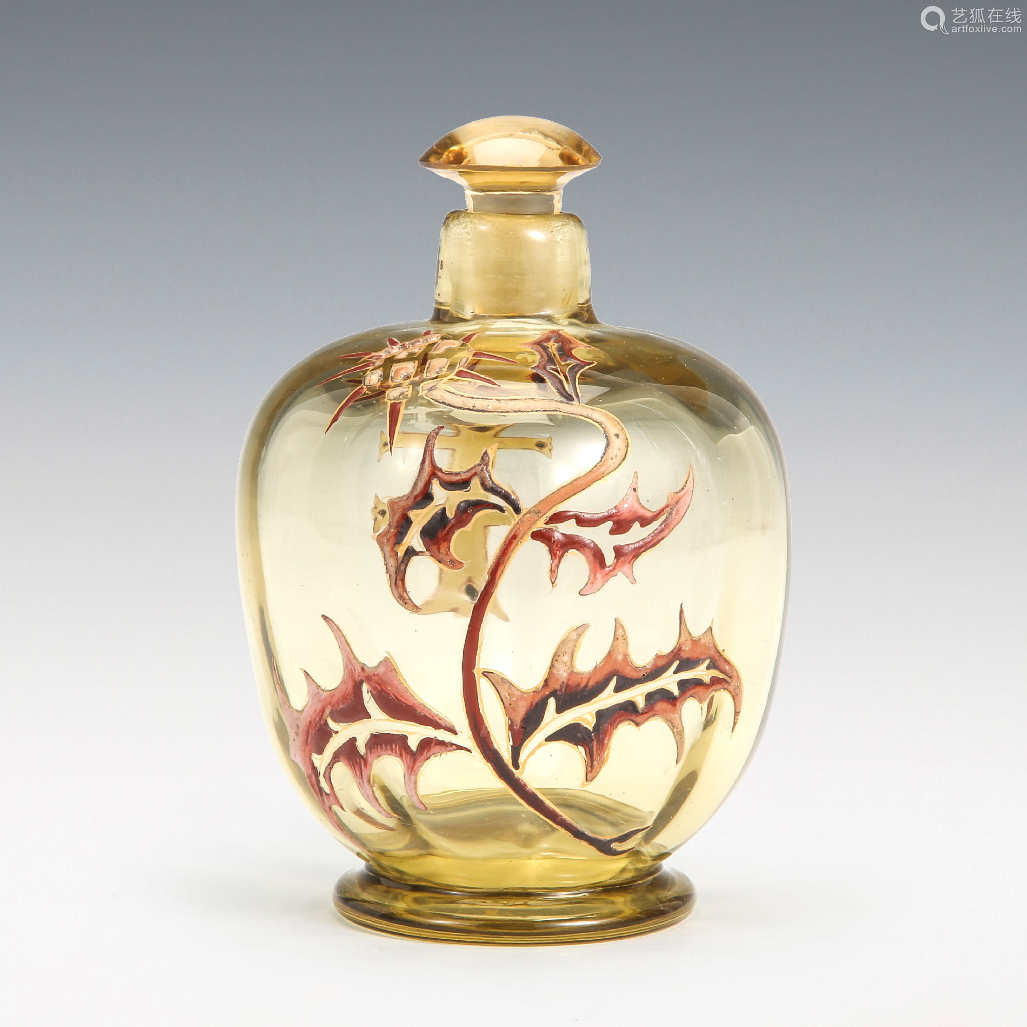 Cir 1900 蓟花与洛林十字纹香水瓶 Deal Price Picture Cir 1900 蓟花与洛林十字纹香水瓶 Deal Price Picture