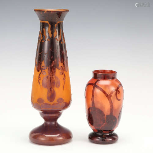 cir.1919-22 水果纹花瓶 （二件）