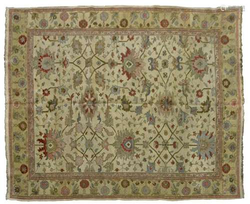 HAND-TIED INDIAN SOUMAK RUG 9'10