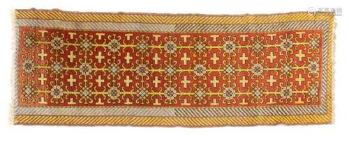 HAND-TIED KHOTAN FLOOR RUNNER 7'4