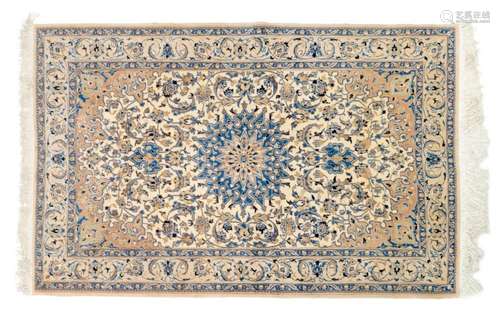 PERSIAN HAND-TIED NAIN RUG 5'10