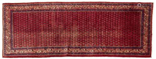 PERSIAN HAND-TIED MIR FLOOR RUNNER 10'1