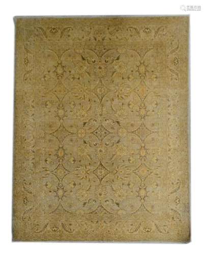 PAKISTAN GHAZNI HAND TIED WOOL RUG, 10'4