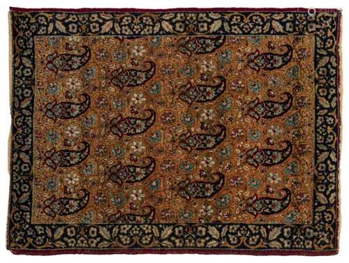 ANTIQUE PERSIAN HAND-TIED KERMAN RUG 2'2