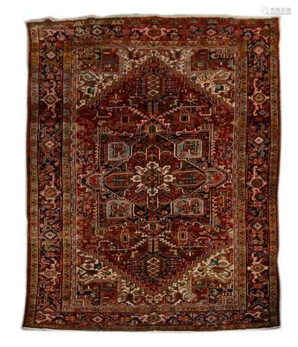 PERSIAN HAND-TIED HERIZ RUG 12' X 8'