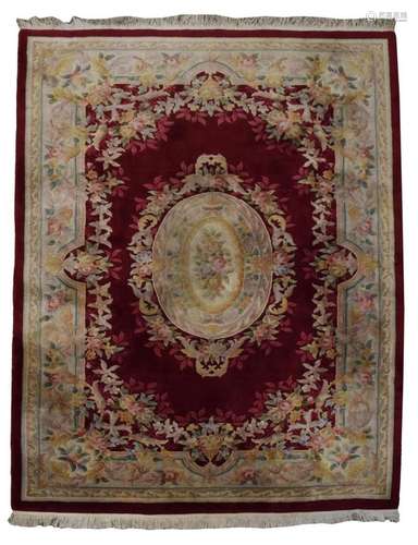 CHINESE CENTER MEDALLION RUG 10'5