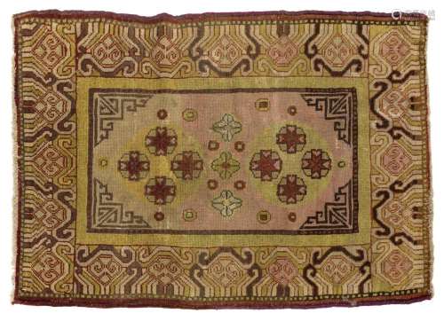 HAND-TIED KHOTAN RUG 3'8