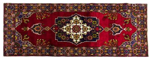 PERSIAN HAND-TIED TABRIZ FLOOR RUNNER 9'6