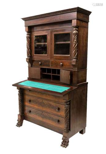 AMERICAN MAHOGANY BUTLERS DESK