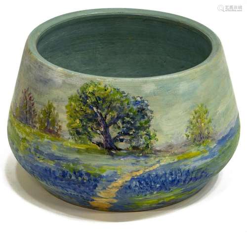 TEXAS MEYER POTTERY BLUEBONNET BOWL, 1930, ARTIST