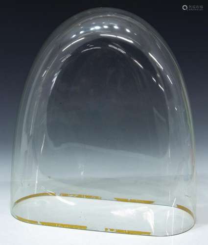 GLASS CLOCK CLOCHE DOME