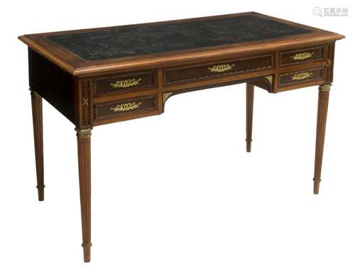 FRENCH LOUIS XVI STYLE MAHOGANY WRITING DESK