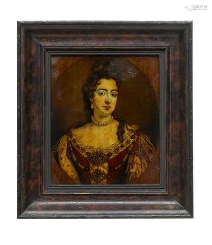 ENGLISH FRAMED PRINT, QUEEN MARY II