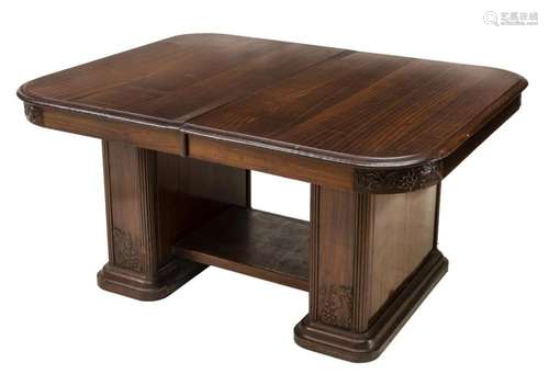 CONTINENTAL MAHOGANY EXTENSION DINING TABLE