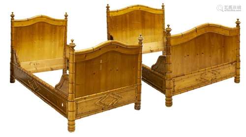 (2) FRENCH PINE BEDS