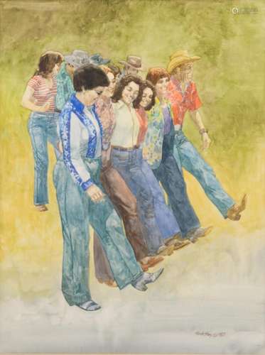 CHARLES SHAW (1941-2005) TEXAS LINE DANCING