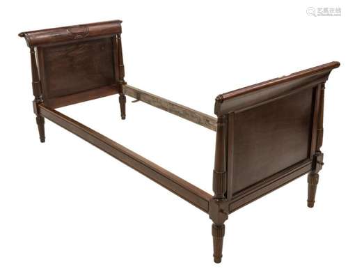 FRENCH EMPIRE STYLE MAHOGANY BED