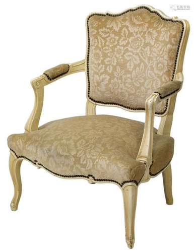 FRENCH LOUIS XV STYLE FAUTEUIL ARMCHAIR