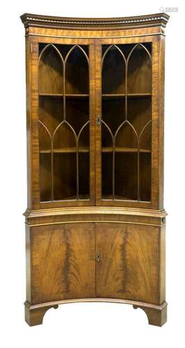 ENGLISH BEVAN FUNNELL MAHOGANY CORNER CABINET