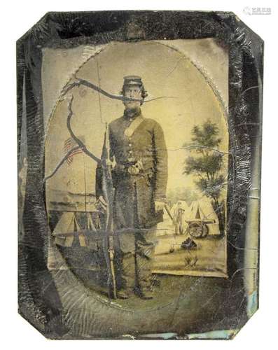 (2) CIVIL WAR SOLDIERS TINTYPE & DAGUERREOTYPE