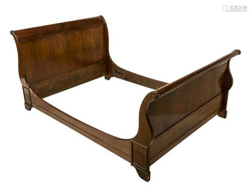 FRENCH MAHOGANY SLEIGH BED