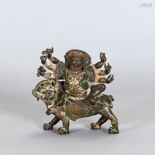 清中期 铜玛哈嘎拉像