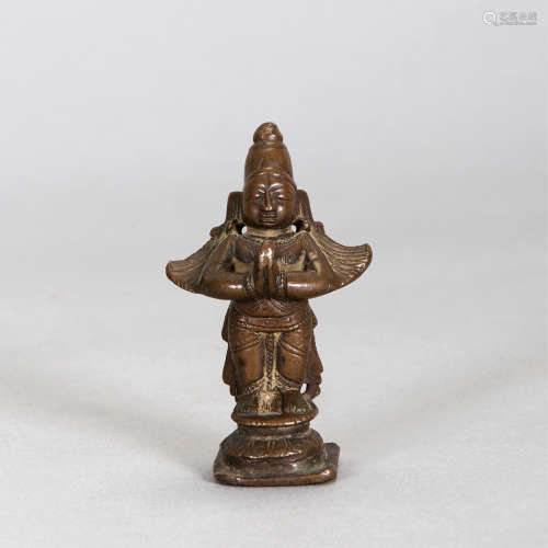清中期 铜印度佛像