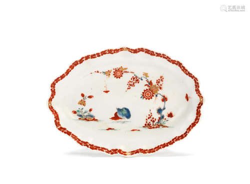 A good Bow spoon tray or small dish, circa 1760