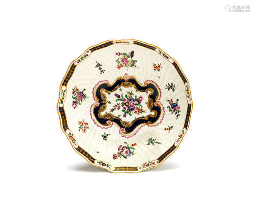 A fine Worcester junket dish, circa 1770