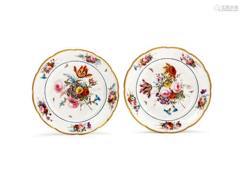 A fine pair of Nantgarw plates, circa 1818-20