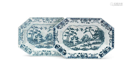 A pair of John or Jane Pennington small platters, circa 1780-90